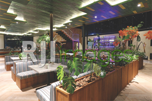 Dekorasi interior dengan unsur alami