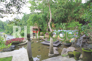 Konsep area Taman Sari dengan unsur air mendominasi