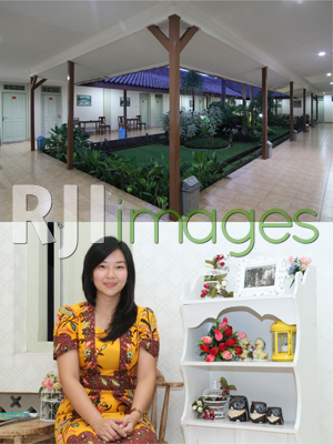 Taman di Tengah Bangunan dan Isabela Riyanti Operational manager Hotel Besar Purwokerto Taman di Tengah Bangunan dan Isabela Riyanti Operational manager Hotel Besar Pur